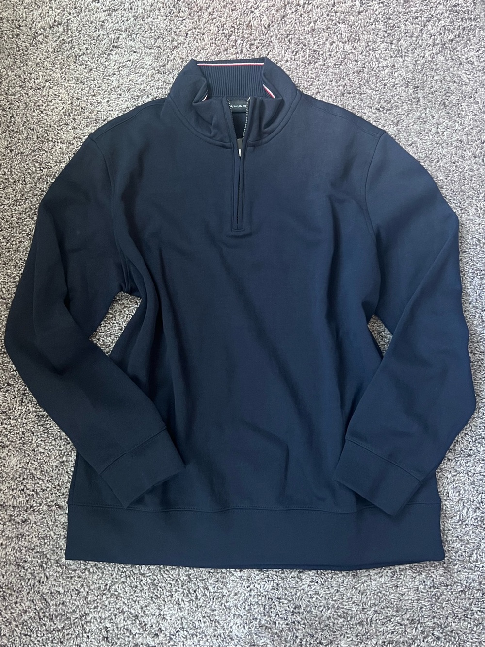Tahari NWOT Men's Navy Zip-Up Sweater